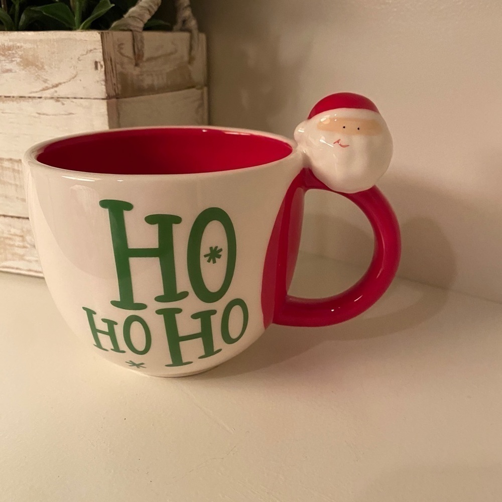 Hallmark Ho Ho Ho Santa Christmas Coffee Tea Cocoa Mug